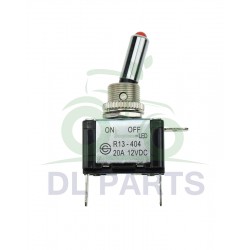 Interrupteur à bascule + LED 12V/20A