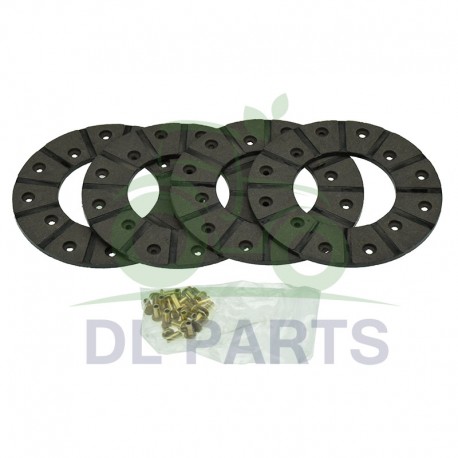 Garnitures de frein avec rivets (4 pcs) - 152 mm