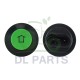 Push switch - Green - AMP