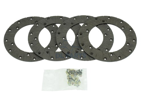Garnitures de frein avec rivets (4 pcs) - 200mm