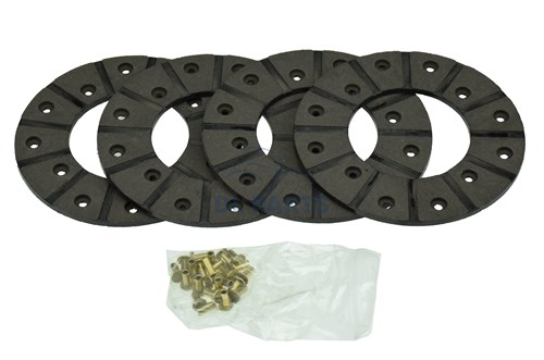 Garnitures de frein avec rivets (4 pcs) - 152 mm