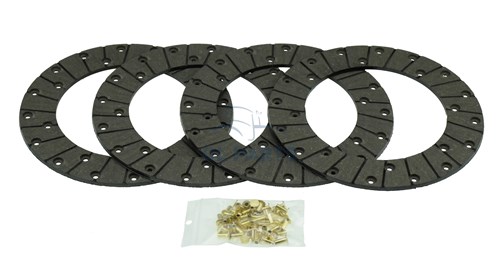 Garnitures de frein avec rivets (4 pcs) - 228mm