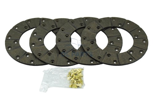 Garnitures de frein avec rivets (4 pcs) - 178 mm
