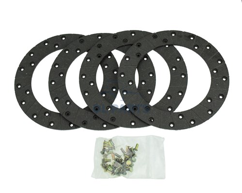 Garnitures de frein avec rivets (4 pcs) - 222 mm
